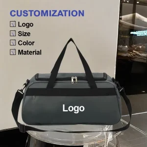Waterproof Logo Printing Men’s Women’s Basketball Football Custom Logo Shoulder Gym Fitness Sports Travel Bag With Long Strap