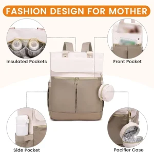 Waterproof Mommy Baby Diaper Backpacks Baby Nappy Diaper Bags Daily Women Travel Mommy Backpack Large Baby Diaper Bag