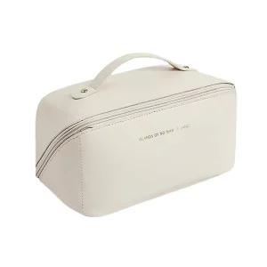 Waterproof Multi color Extra Large Round Wedding Cosmetic Bags Portable Makeup Bag Zipper Toiletry Bag