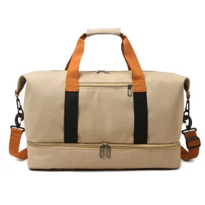 Waterproof Oxford Gym Duffle Bag with Shoe Compartment Sports Fitness Training Luggage Yoga Mat Duffle Bag Sport Luggage Bag