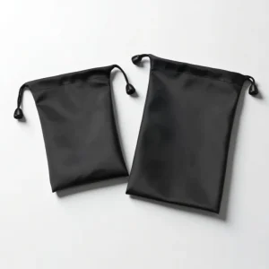 Waterproof PU Drawstring Bag Power Bag for Phone Charging Selfie Stick Storage Durable Black Gray Eco Friendly Gift