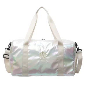 Waterproof Polyester Oxford Large Capacity Gym Duffel Bag Shoe Compartment Adjustable Strap Zipper Closure for Unisex 20-30L