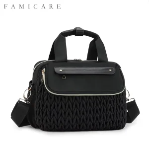 Waterproof Quilted Mommy Diaper Bag Stroller Hanger Tote Handheld Crossbody Maternity Hospital Pack Large Capacity