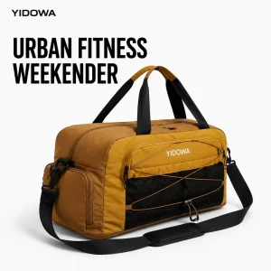 Waterproof Sports Gym Bag with Shoe Compartment Expandable Pocket Large Capacity Travel Duffel Bag