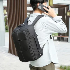Waterproof Unisex Travel Backpack Large Expandable Smart Business Laptop Backpack with USB Charging Port 36-59L