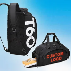 Weekender Dry and Wet Separation Yoga Fitness Workout T60 Duffle Travel Sports Gym Bag with Shoes Compartment Custom logo
