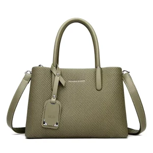 Wide Silver Fashionable Ladies Soft Tote Handbags Purses Top Handle Bookbag Zipper Closure Polyester Lining for Working Style