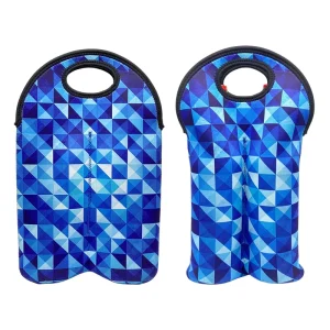 Wine Bottle Cooler Holder for 2 Bottle Wine Cooler Tote Carrier Sleeve Insulated Custom Brand Wine Bag Custom Bottle Sleeve OEM