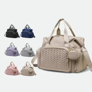 Winter Baby Diaper Bag Large Capacity Burden Reduction Stowable Design Travel