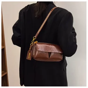 Winter Collection PU Messenger Bag Candy Pattern Waterproof for Women’s Fashion