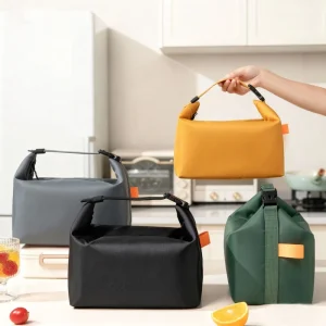 Winter Thermal Insulated Hand-held Large-capacity Oxford Cloth Lunch Box Bento Bag for Office Workers Portable Use