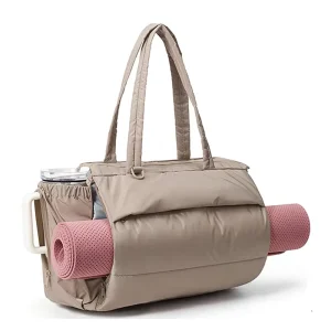 Women Gym Sports Bag Waterproof Swimming Yoga Mat Pink Weekend Travel Duffle Bag for Women Sport Fitness Shoulder Handbag