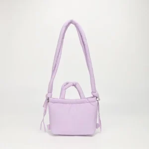 Women Lady Fashion Small Nylon Quilted Backpack ZIP Two Straps Lightweight Casual Dual-use Shoulder Crossbody Bag
