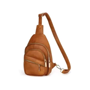 Women Shoulder Crossbody Bag Chain PU Leather Retro Crossbody Bag Mobile Phone Bag
