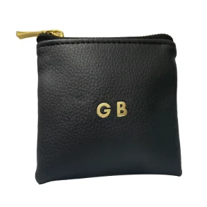 Women’S Jewelry Bag Simple Fashion PU Leather Coin Wallet Purse Gift Storage Cable Pouch