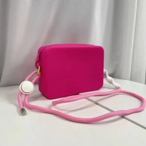 Women’s Bags New Designer Girls Crossbody Bag Women’s Shoulder Handbags Lady Bag Pure Silicone Single ZIP Handbag