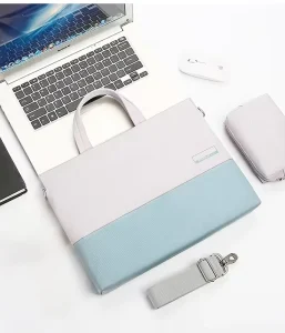 Women’s Business Laptop Bag Fashion Luxury Design Nylon Multi Pocket 17.3 Inch