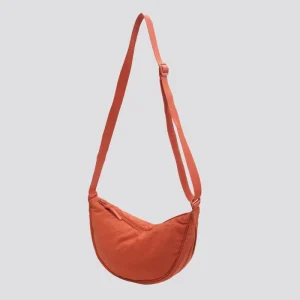 Women’s Crossbody Shoulder Bag Nylon Dumpling Design Lightweight Fashion All Match Zipper Closure Small Size Autumn Commuting