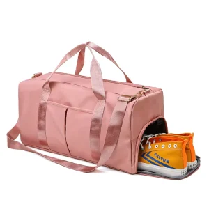 Women’s Dry and Wet Separation Sports Yoga Gym Bag Large Capacity Multifunctional Travel Bag Sports Training Custom LOGO