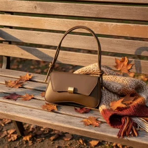 Women’s Elegant Designer Saddle Bags Waterproof Square Pattern Logo Simple Polyester Wallets Sling Handbags for Casual Use Beach