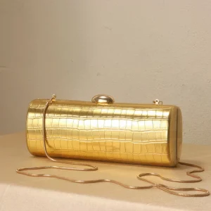 Women’s Elegant Fashion Mid-length PU Crossbody Handbag Polyester Chain Decoration