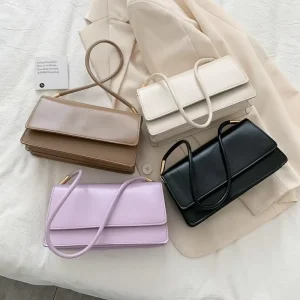 Women’s Elegant Simple Stylish Small Square Trendy Casual Versatile Vintage Fashion Lady Shoulder Bag