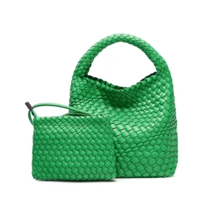 Women’s Factory New Handmade Woven Crossbody Shoulder Bag Fashionable Tote PU Lining for Underarm Handheld Handbags