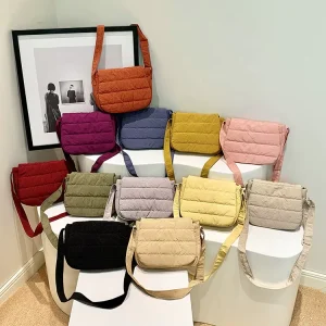 Women’s Fashion Adjustable Shoulder Bag Crossbody Messenger Bag Portable Lightweight Mobile Wallet Polyester