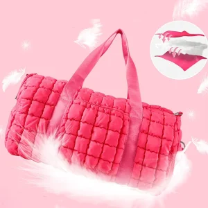 Women’s Fashion Multi Use Duffle Tote Bags with Zipper for Gym Weekend Travel Airplane and Daily Commute
