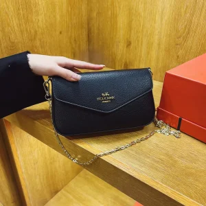 Women’s Fashionable Single-Shoulder Casual Messenger Bag Multi-Functional Small Square PU Material.674