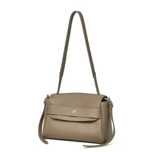 Women’s Genuine Leather Shoulder Crossbody Bags Simple Fashionable Lychee Grain Cowhide Messenger Bags