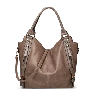 Women’s Handbag Customized Large Capacity PU Leather Hobo Bag Shoulder Tote Handbag