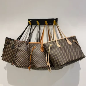 Women’s Large PU Zipper Tote Bag Fashion Mommy Stylish Trendy Versatile Shopping Bag
