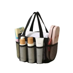 Women’s Large Waterproof Summer Pool Swim Tote Bag with Zipper and Drawstring Closure Sand Free Beach Mesh and Convenient Pocket