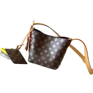 Women’s Light Luxury Vintage Genuine Leather Large Capacity Tote Bag Crossbody Bag Handbag Genuine Leather Shoulder Bag