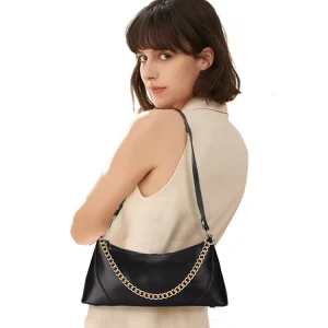 Women’s Luxury Vintage PU Leather Niche Shoulder Bag Custom Crossbody Underarm Design Zip Closure Candy Light Luxury For Ladies