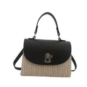 Women’s PU Fashion Portable Versatile Messenger Bag for Travel and Beach