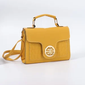 Women’s Sequined Two-Zip Closure Korean Style Shoulder Crossbody Small Square Handbag
