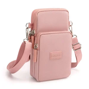 Women’s Solid Color PU Crossbody Bag With Zipper Closure All Match Mini Design Spring Single Strap