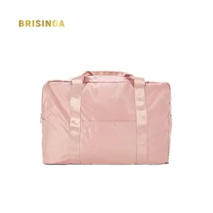 Women’s Sport Solid Color Waterproof Polyester Nylon Customized Duffel Bag for Travel