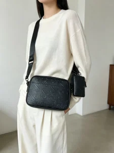 Women’s Suede Shoulder Bag Elegant Structured Handbag Customizable Design Available