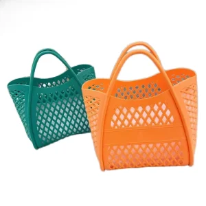 Women’s Summer Rubber Large Fashion EVA Tote Bags Custom Waterproof Beach Bags Canvas Dot Bag