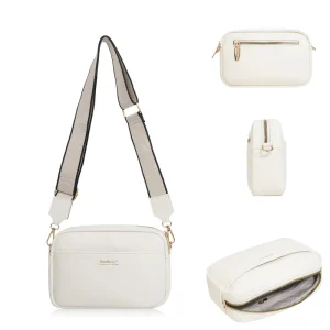 Women’s Tote Crossbody Bag Simple Zippered Square Shoulder Phone Bag