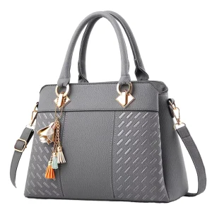 Women’s Trendy Large Capacity Polyester Shoulder Messenger Bag Fashion Handbag for Middle Aged Mothers Cross Border
