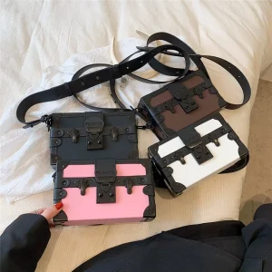 Women’s Waterproof Square Crossbody Bag With Hasps Closure Eco Friendly Design Stylish & Durable