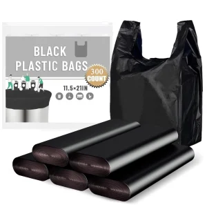 YC Custom Logo Thickened Plastic Vest Bags Grocery T Shirt Bag Thank You Shopping Plastic Carrier Bag