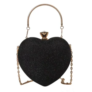 ZPB3107 PU Evening Bag for Women Cute and Versatile Small PVC Bag with Chain for Handheld or Shoulder Use Decorated with Rivet