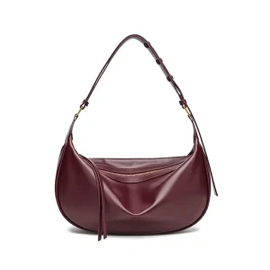 Za Home Cross Border Women’s PU Zipper Closure Single Strap New Style Fashionable High End Textured Shoulder Crossbody Bag