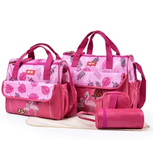 cartoon mother nursing nappy bag waterproof 5 piece set baby diaper bag