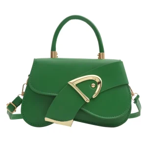 trendy bag Solid Color High Quality Diagonal Straddle Handbag with Unique Design Carteras Para Mujer bags women handbags ladies